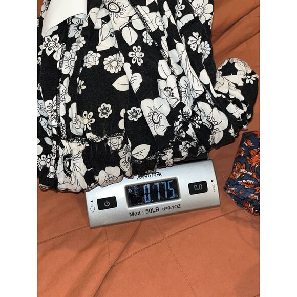 Moschino Black & White Floral Button-Up Long-Sleeve Women's Dress Size 10 - Picture 8 of 8